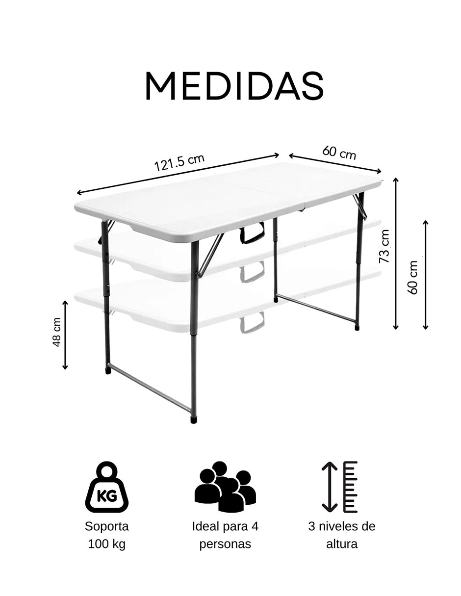 Kit/Set/Mesa plegable 8