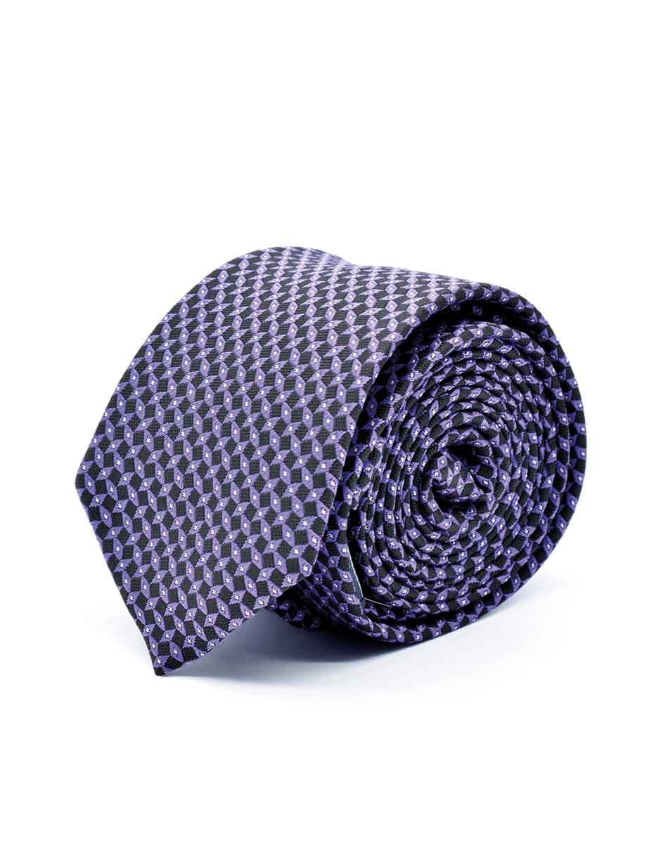 Corbata De seda estampado rombos para hombre Corbata De seda estampado rombos para hombre