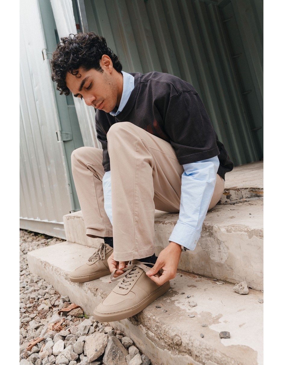 Tenis de piel para hombre