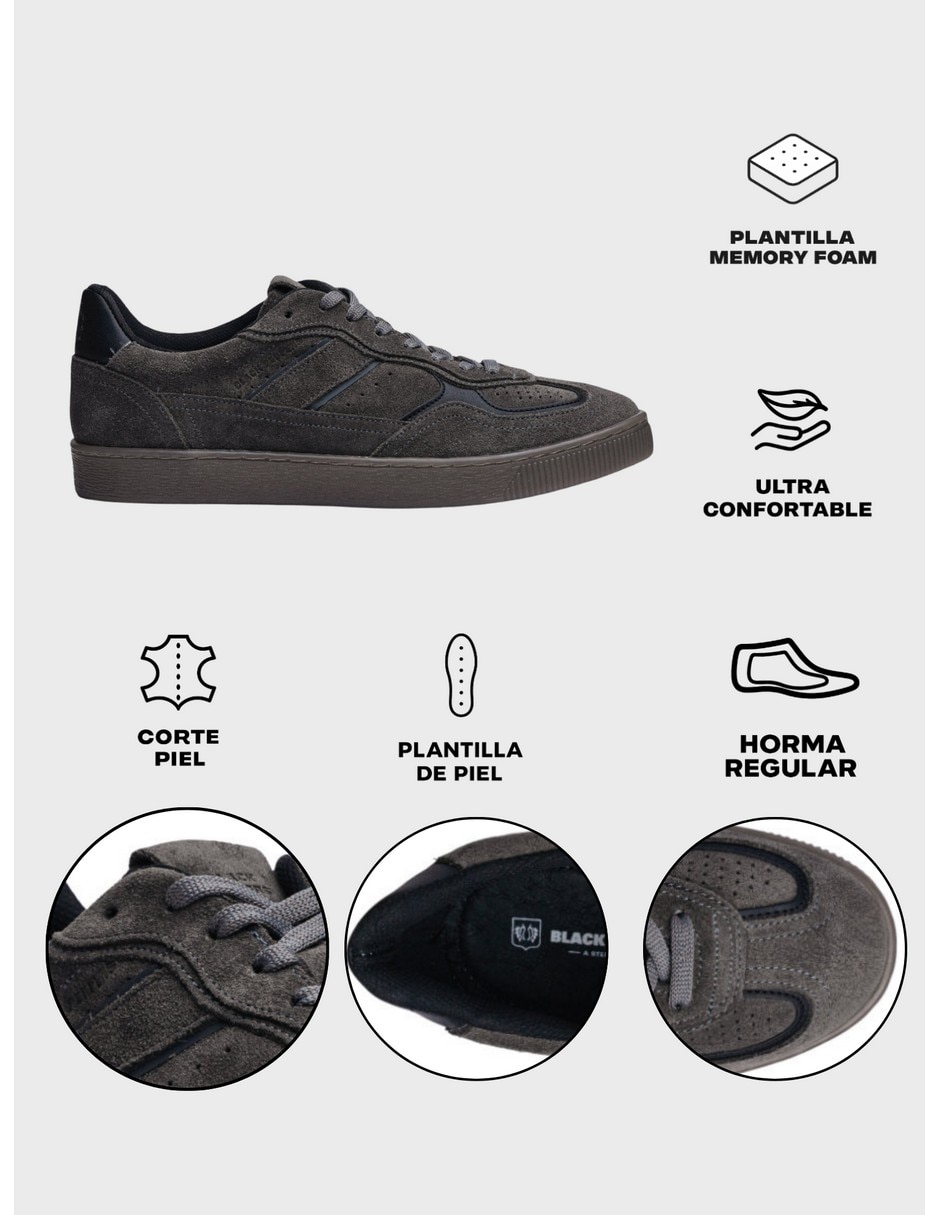 Tenis de piel para hombre 6