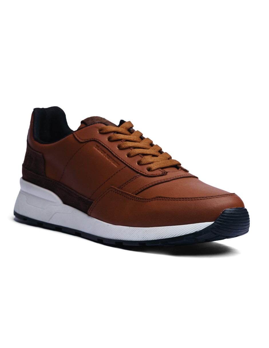 Tenis de piel para hombre