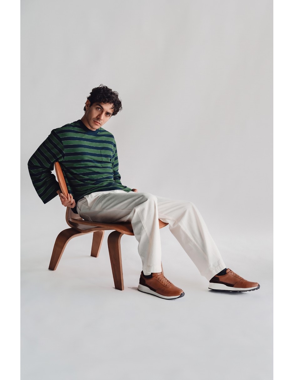 Tenis de piel para hombre 5