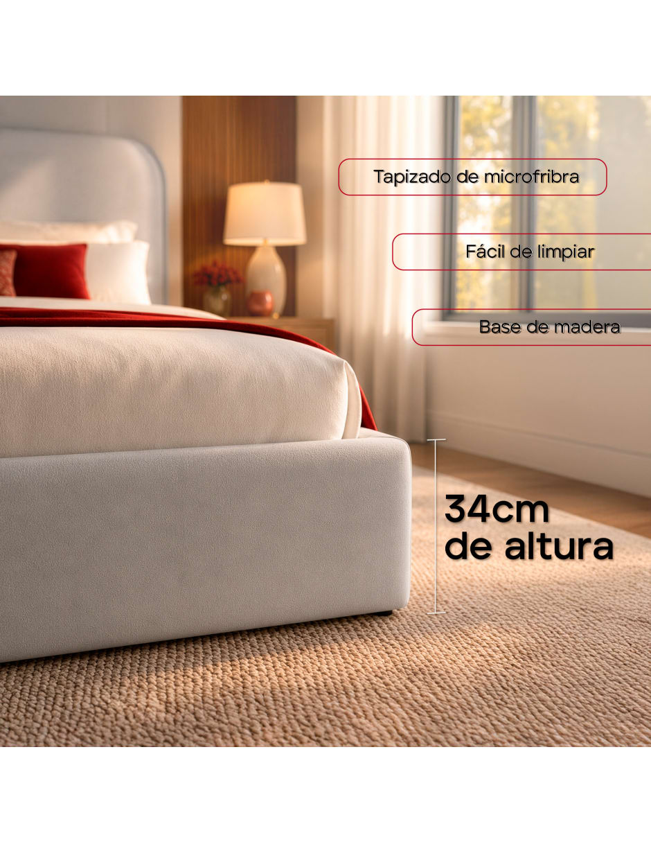 Cama de Madera pino matrimonial 6