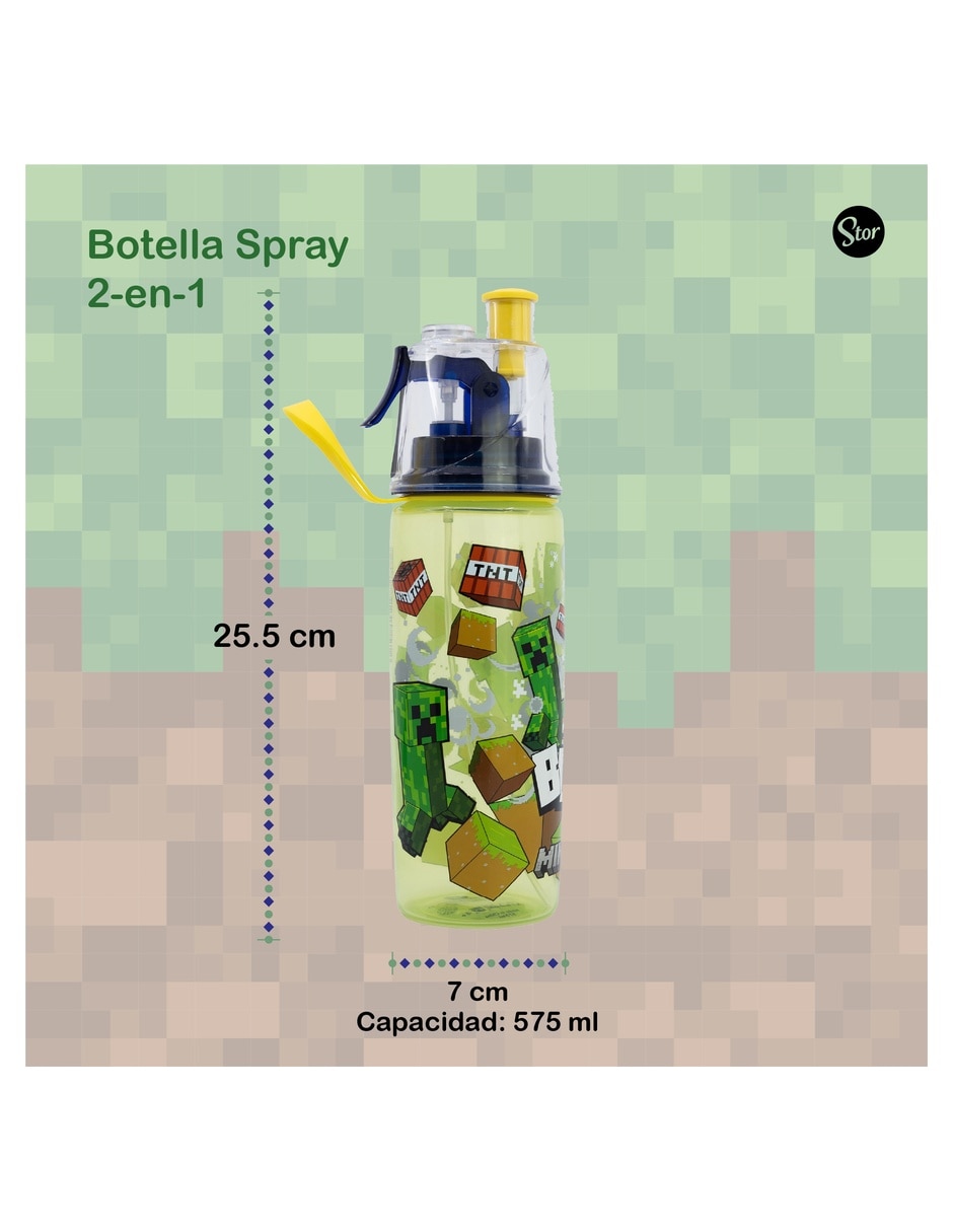 Botella de agua de plástico con tapa push pull 577 ml 4