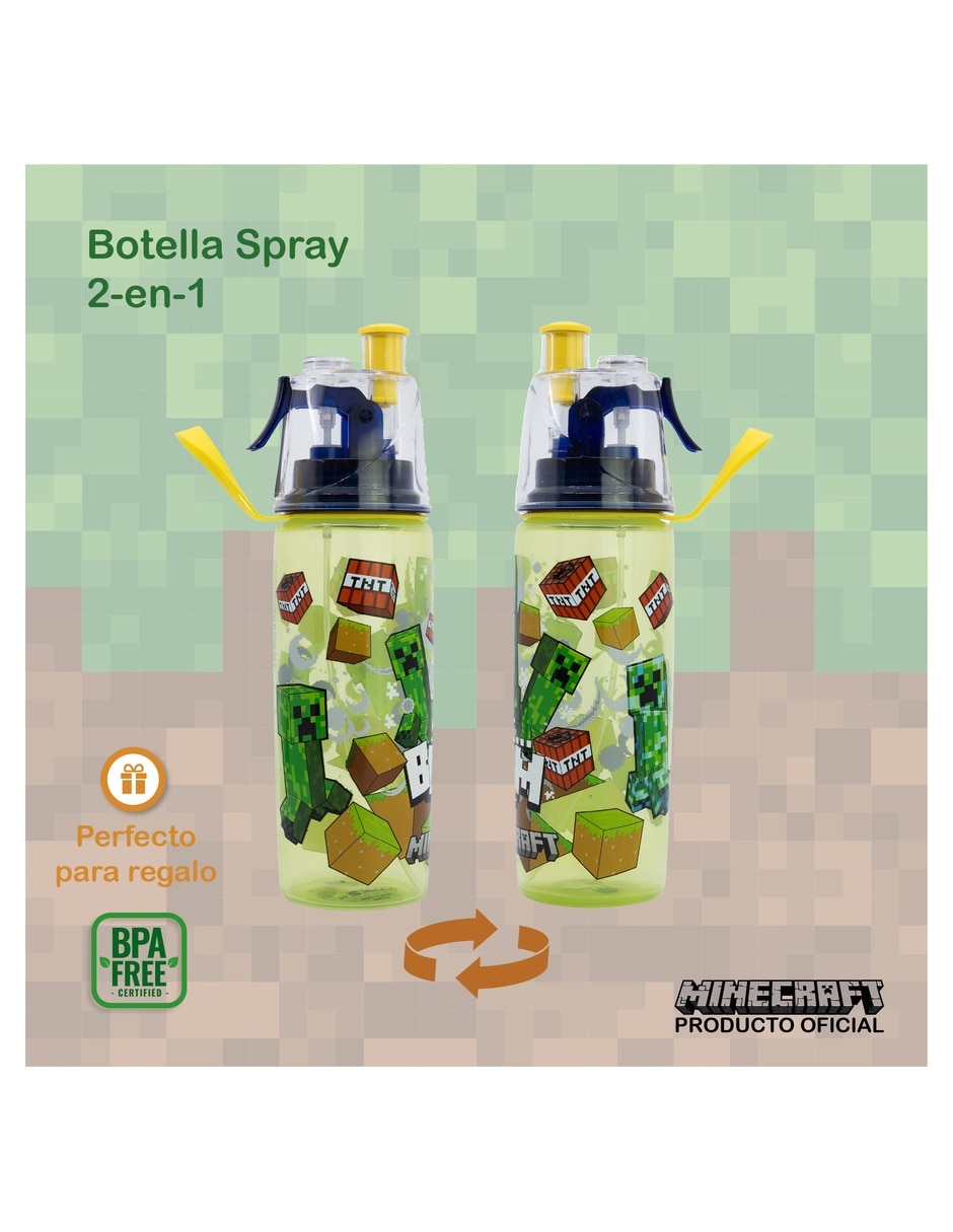 Botella de agua de plástico con tapa push pull 577 ml 3