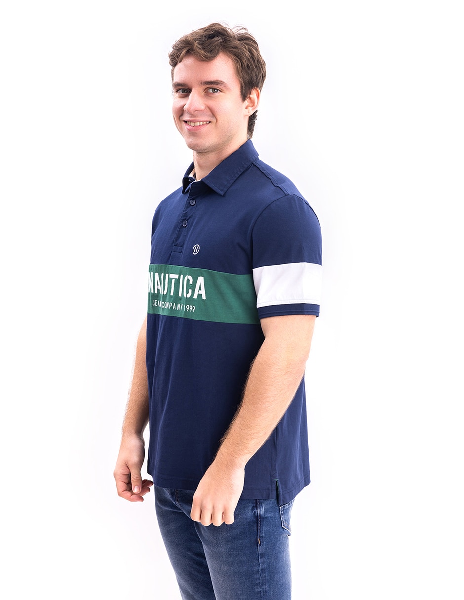 Playera nautica cuello polo para hombre 2