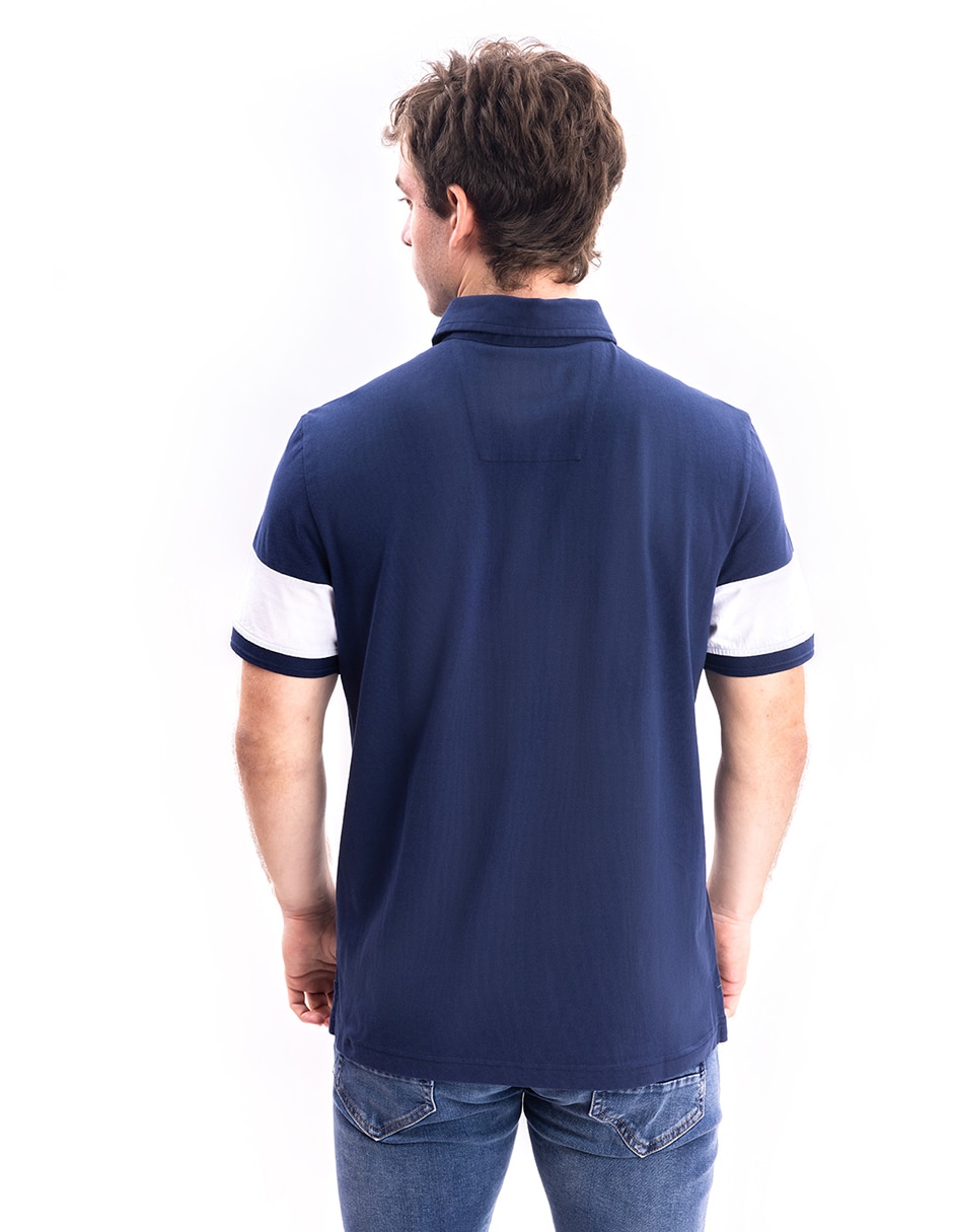 Playera nautica cuello polo para hombre 3