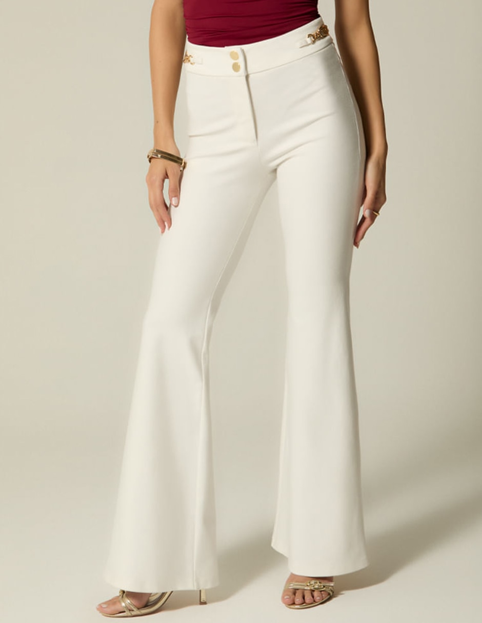 Pantalón relaxed o coleccipon acampanado para mujer Pantalón relaxed o coleccipon acampanado para mujer