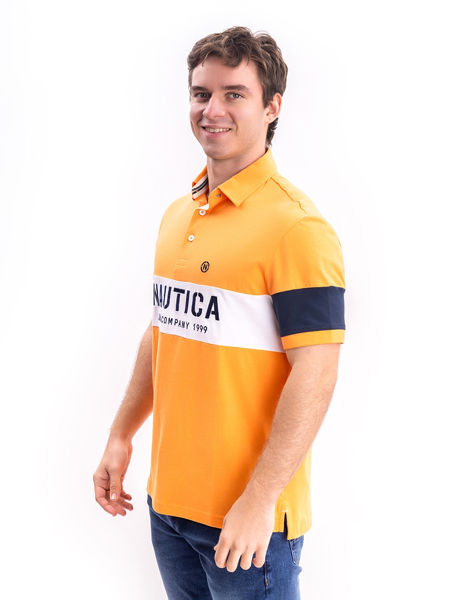 Playera nautica cuello polo para hombre 2