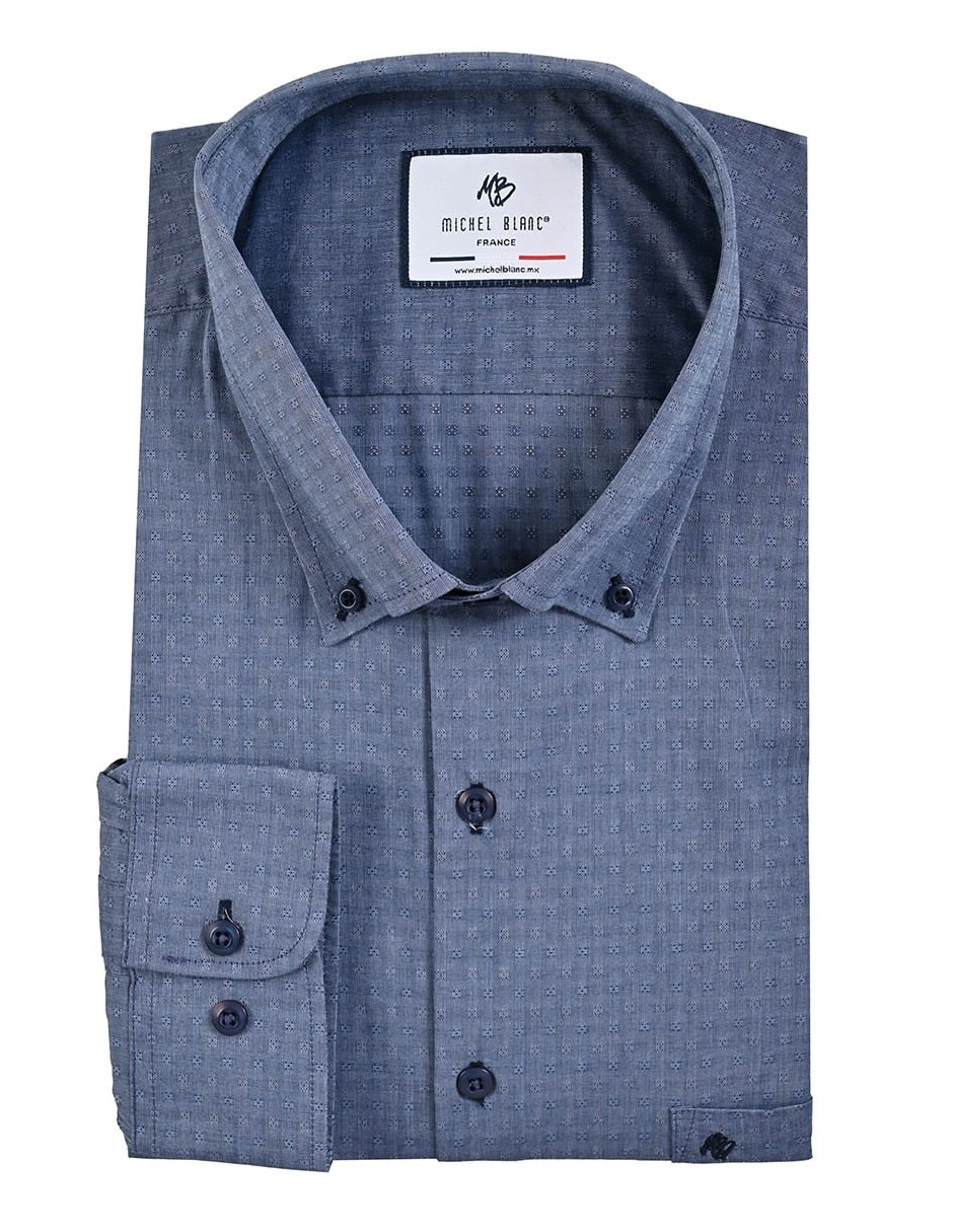 Camisa casual de algodón manga larga para hombre 4