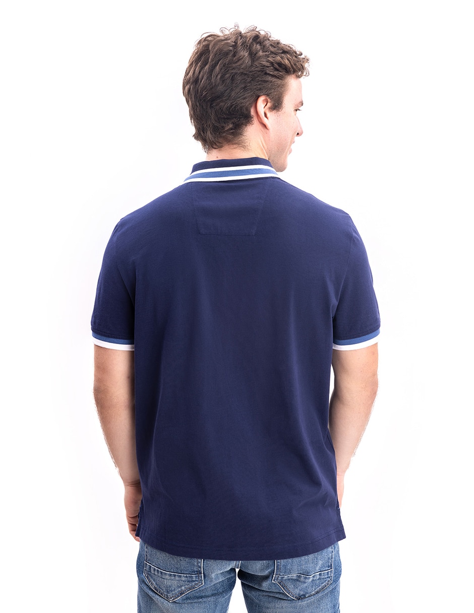 Playera nautica cuello polo para hombre 3