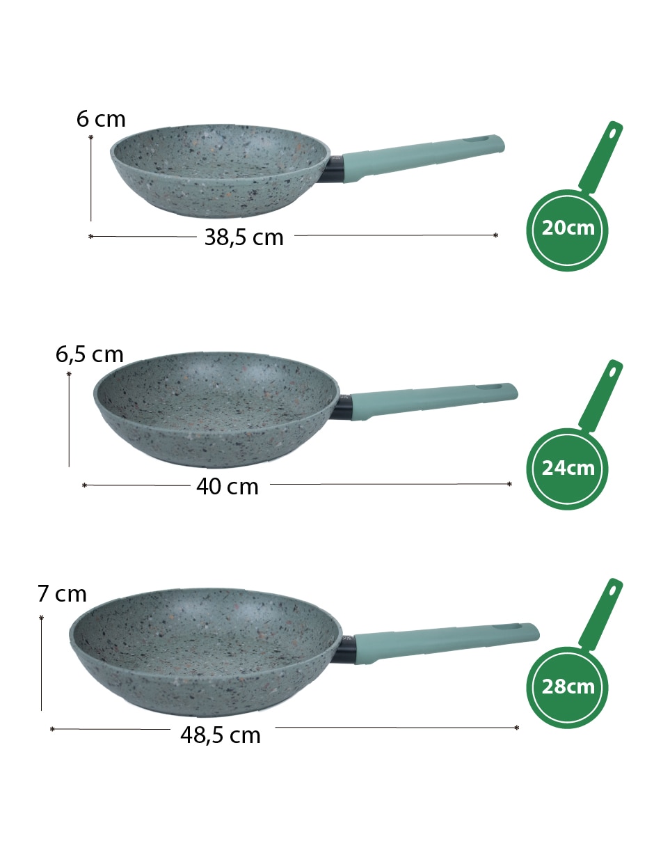 Sartén de aluminio anodizado 6
