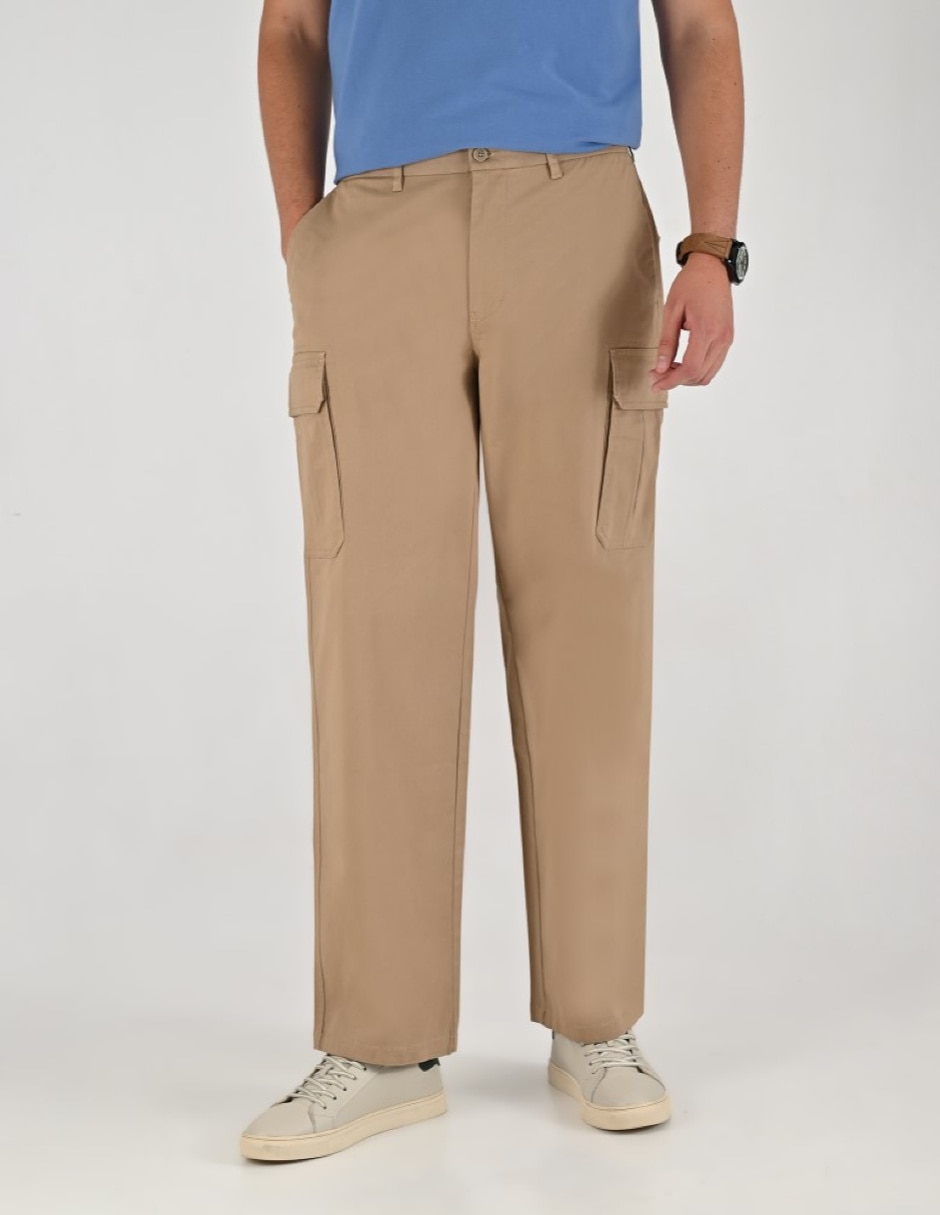 Pantalón casual cargo regular para hombre