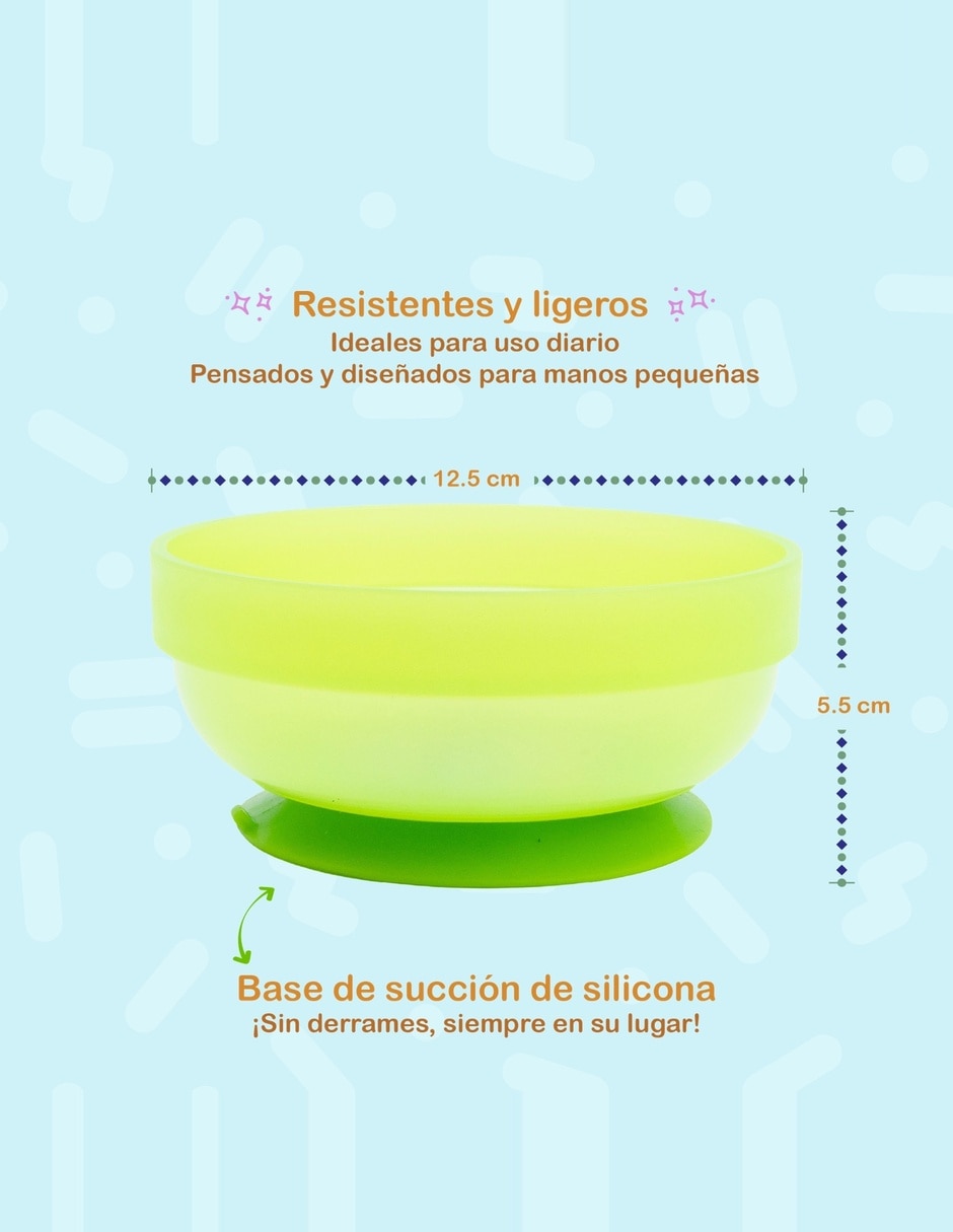 Kit vajilla infantil Bluey de plástico 5