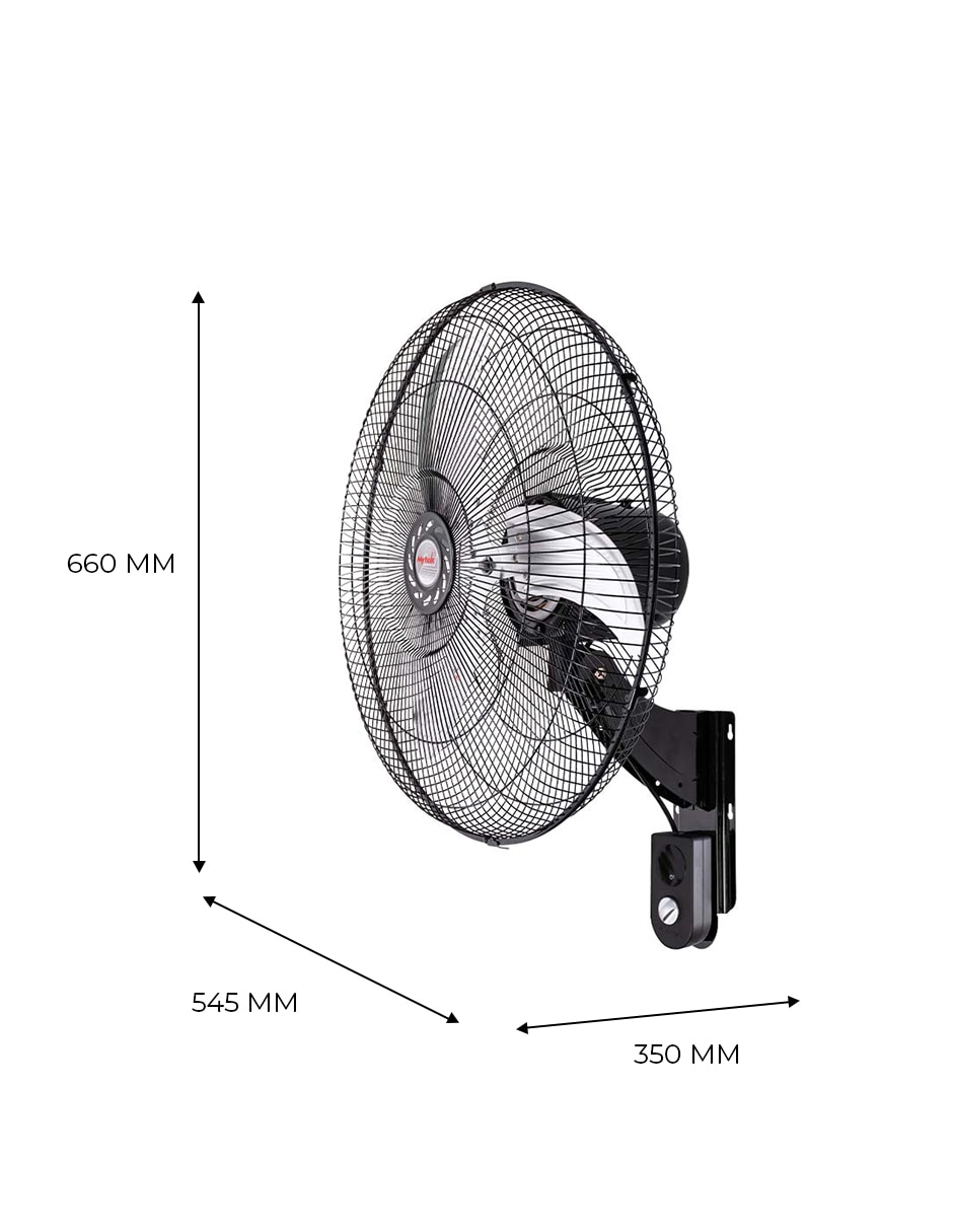 Ventilador de pared con control remoto velocidades 8