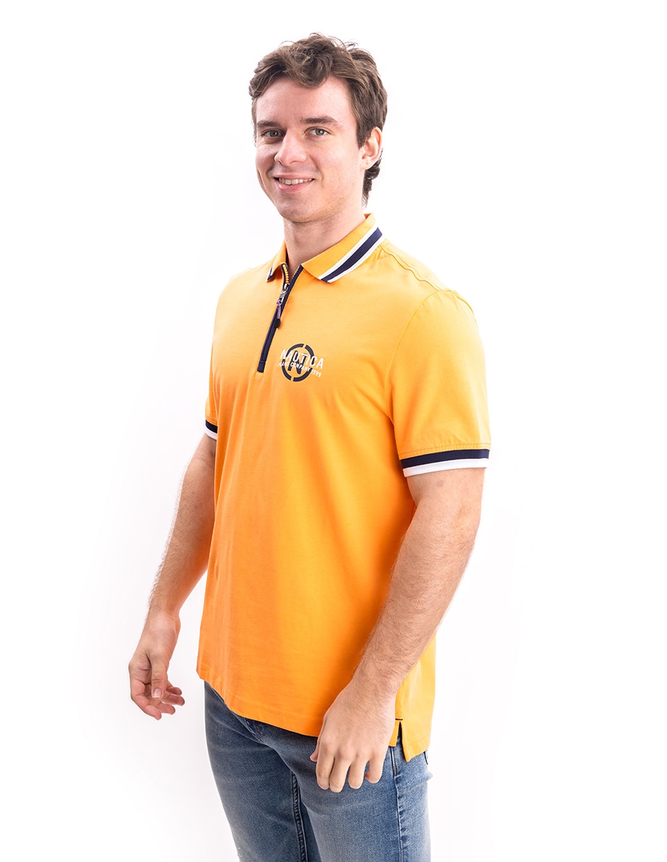 Playera nautica cuello polo para hombre 4