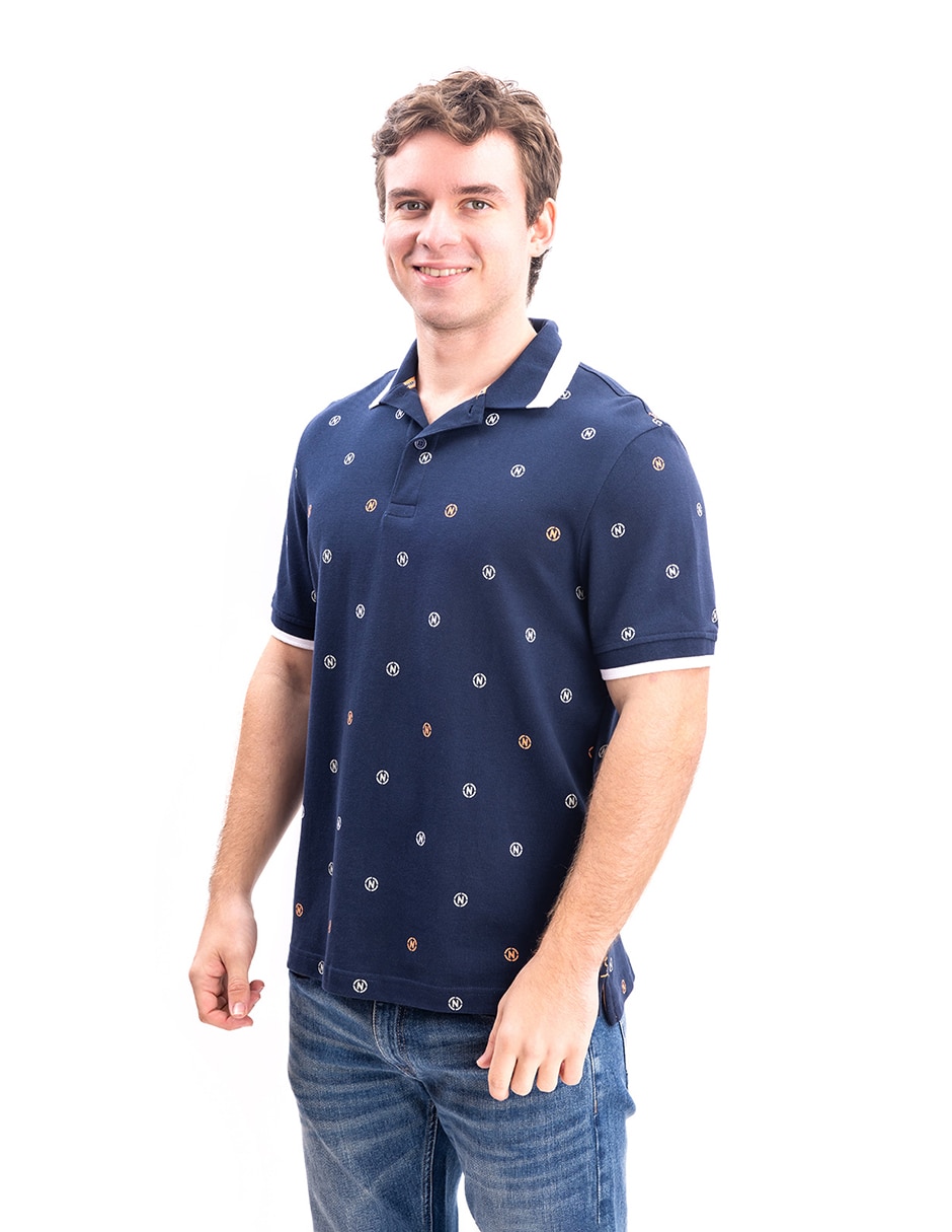Playera nautica cuello polo para hombre 2