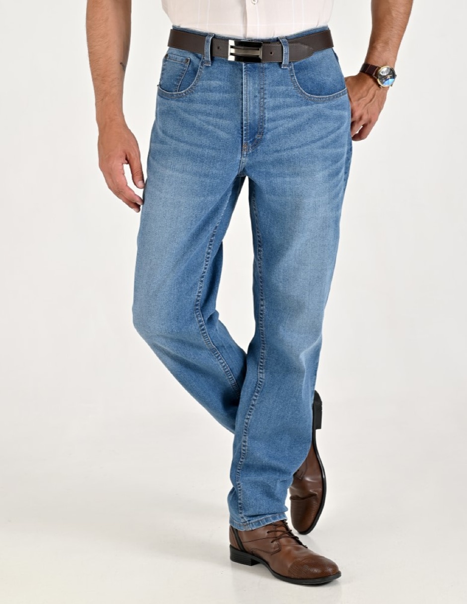 Jeans Regular Regular Primavera - Verano 01-0729-2944 lavado Ninguno para hombre 1