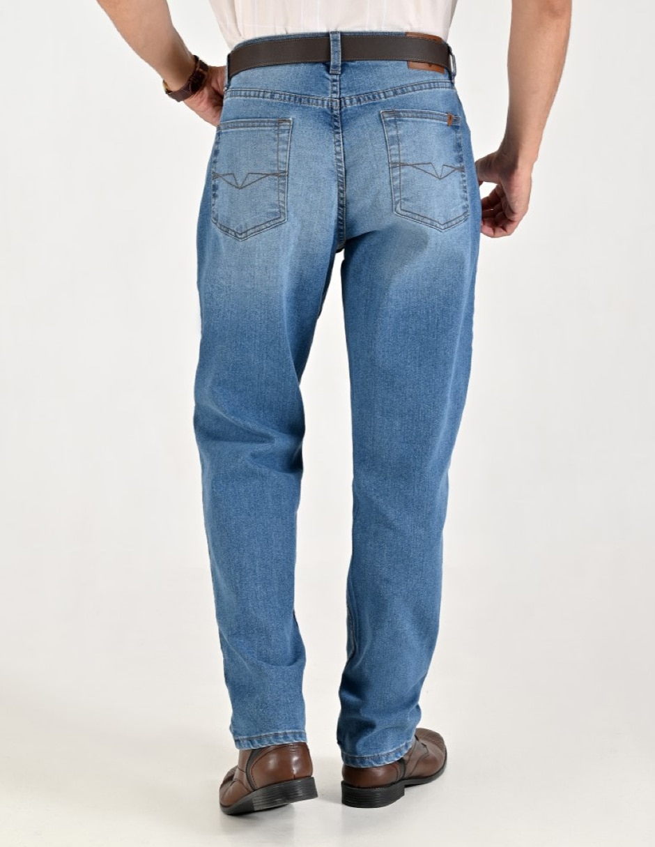 Jeans Regular Regular Primavera - Verano 01-0729-2944 lavado Ninguno para hombre 2