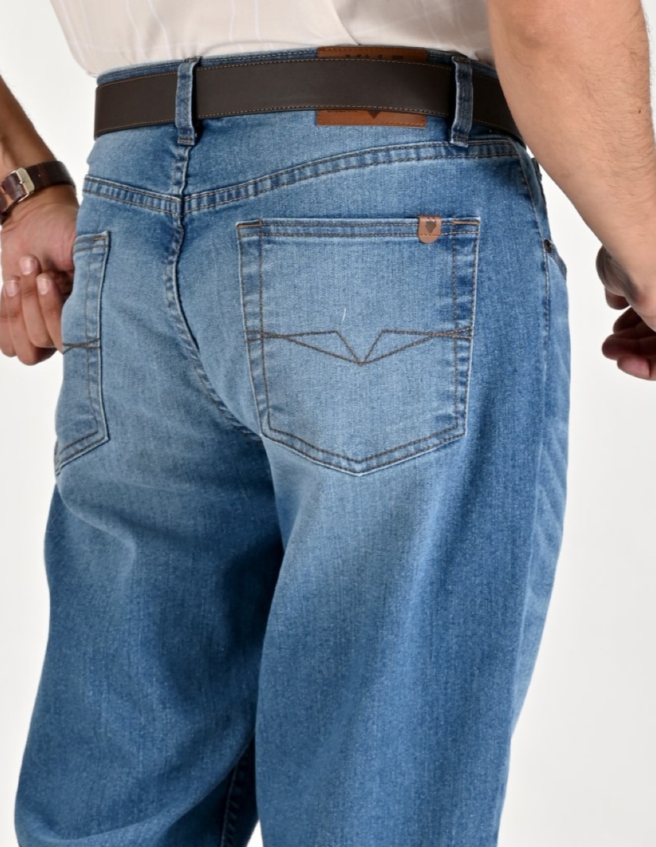 Jeans Regular Regular Primavera - Verano 01-0729-2944 lavado Ninguno para hombre 4