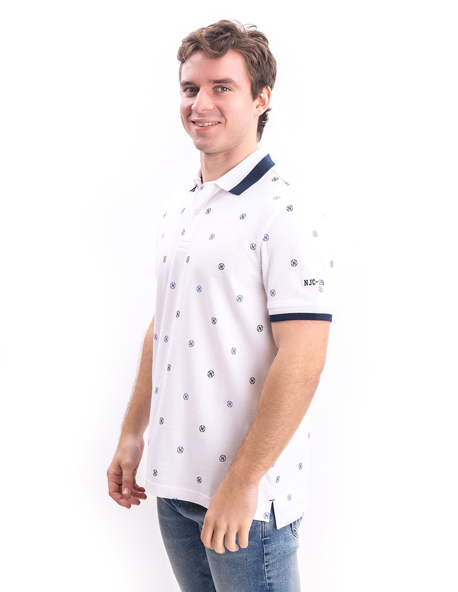 Playera nautica cuello polo para hombre 2