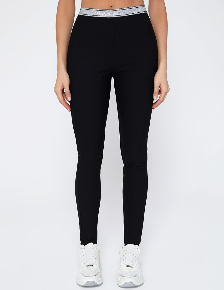 Legging athletic de lujo a la cintura con elástico para mujer