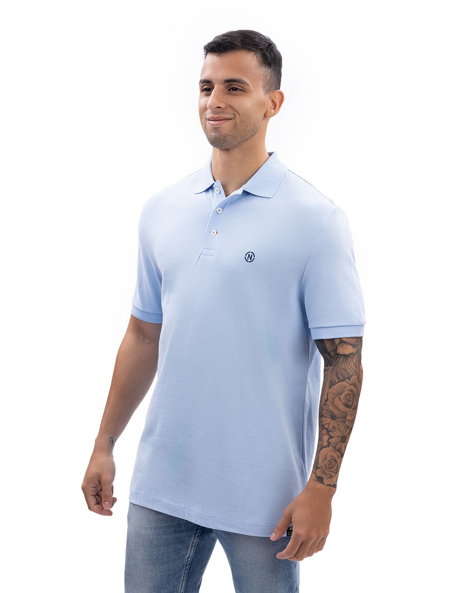 Playera nautica cuello polo para hombre 2