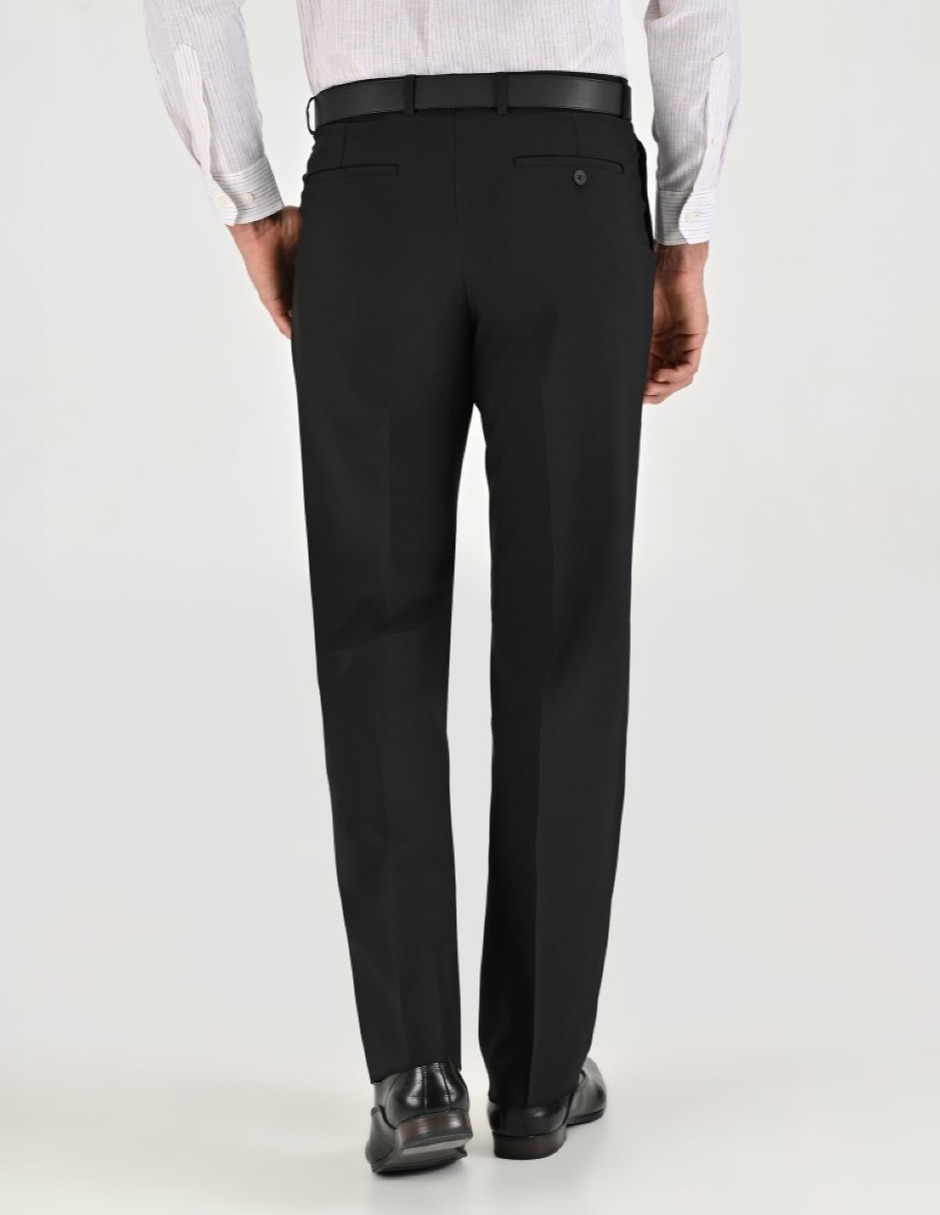 Pantalón formal de vestir regular básico para hombre 2
