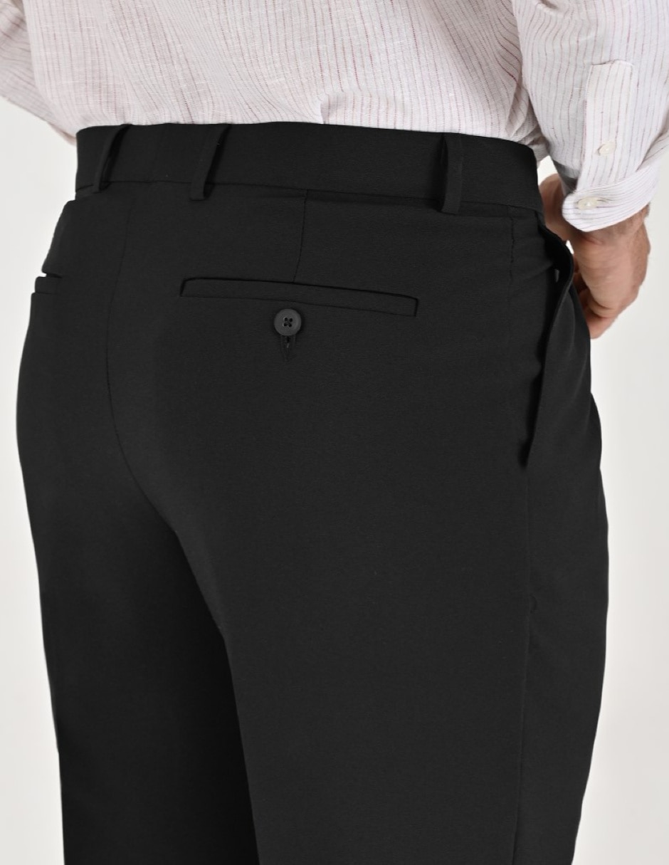 Pantalón formal de vestir regular básico para hombre 3