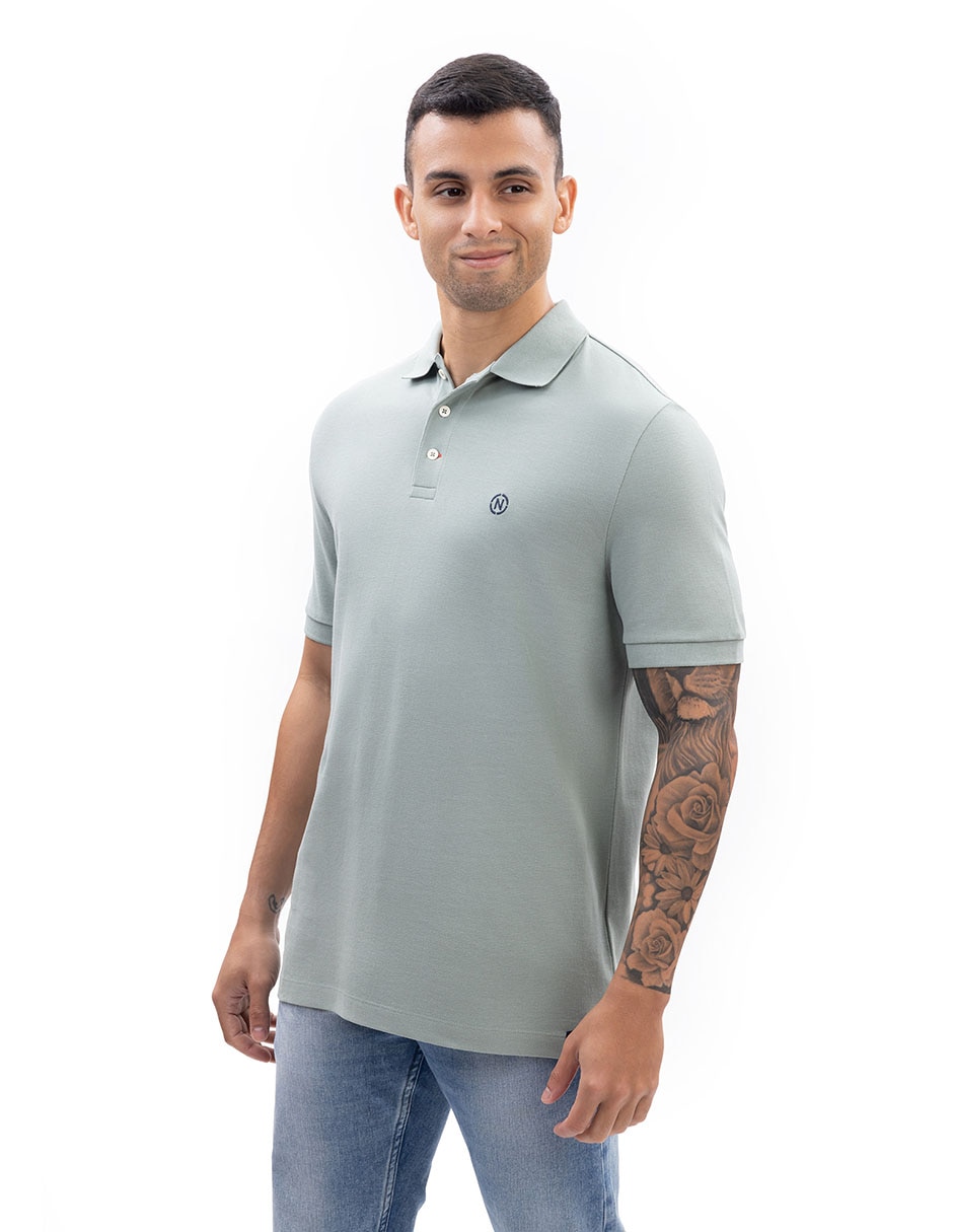 Playera nautica cuello polo para hombre 2