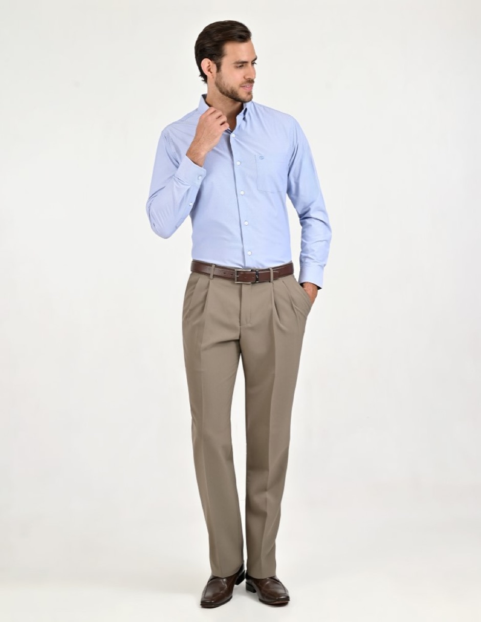Pantalón formal de vestir regular yale básico para hombre