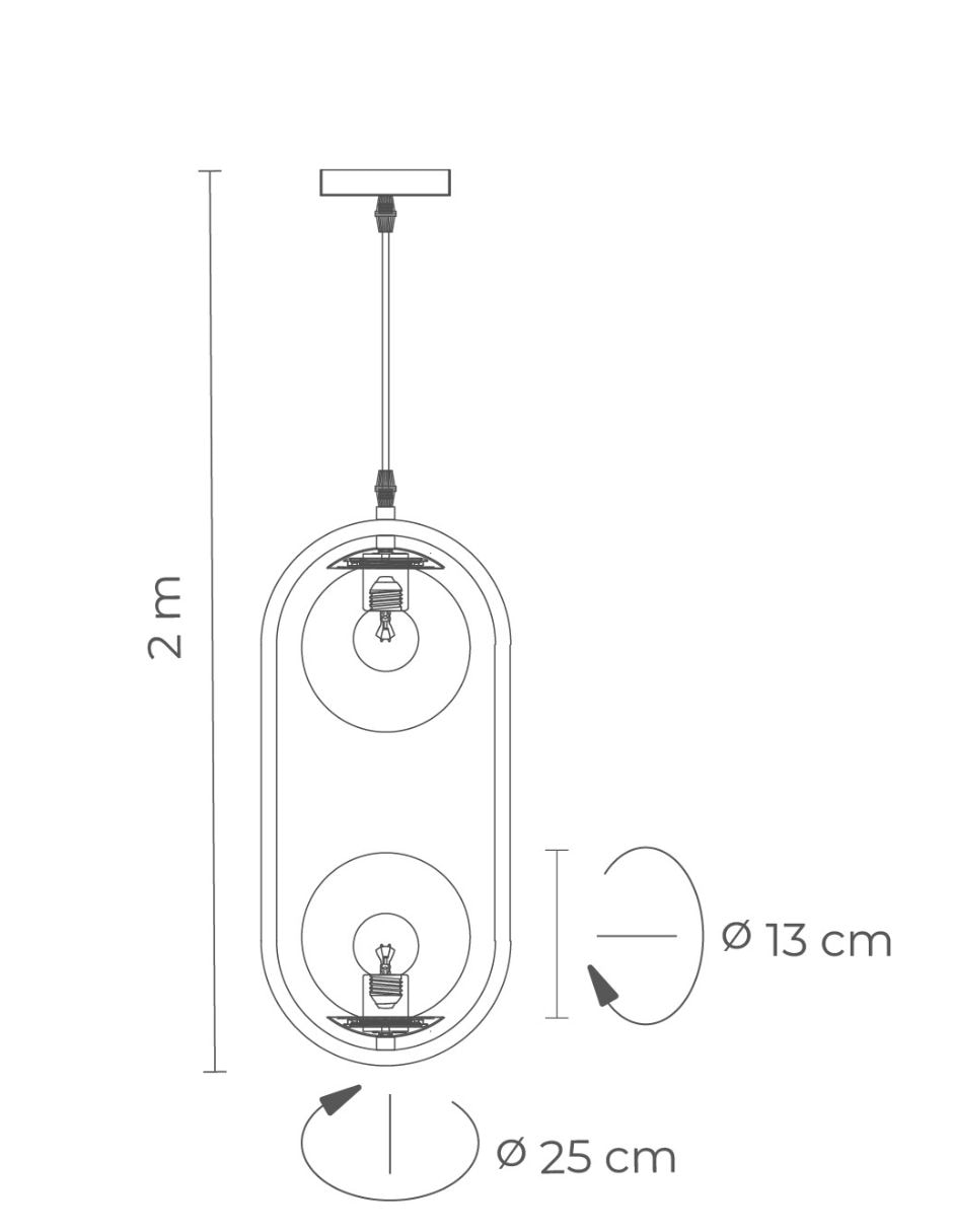 Lampara colgante Luxica Lighting