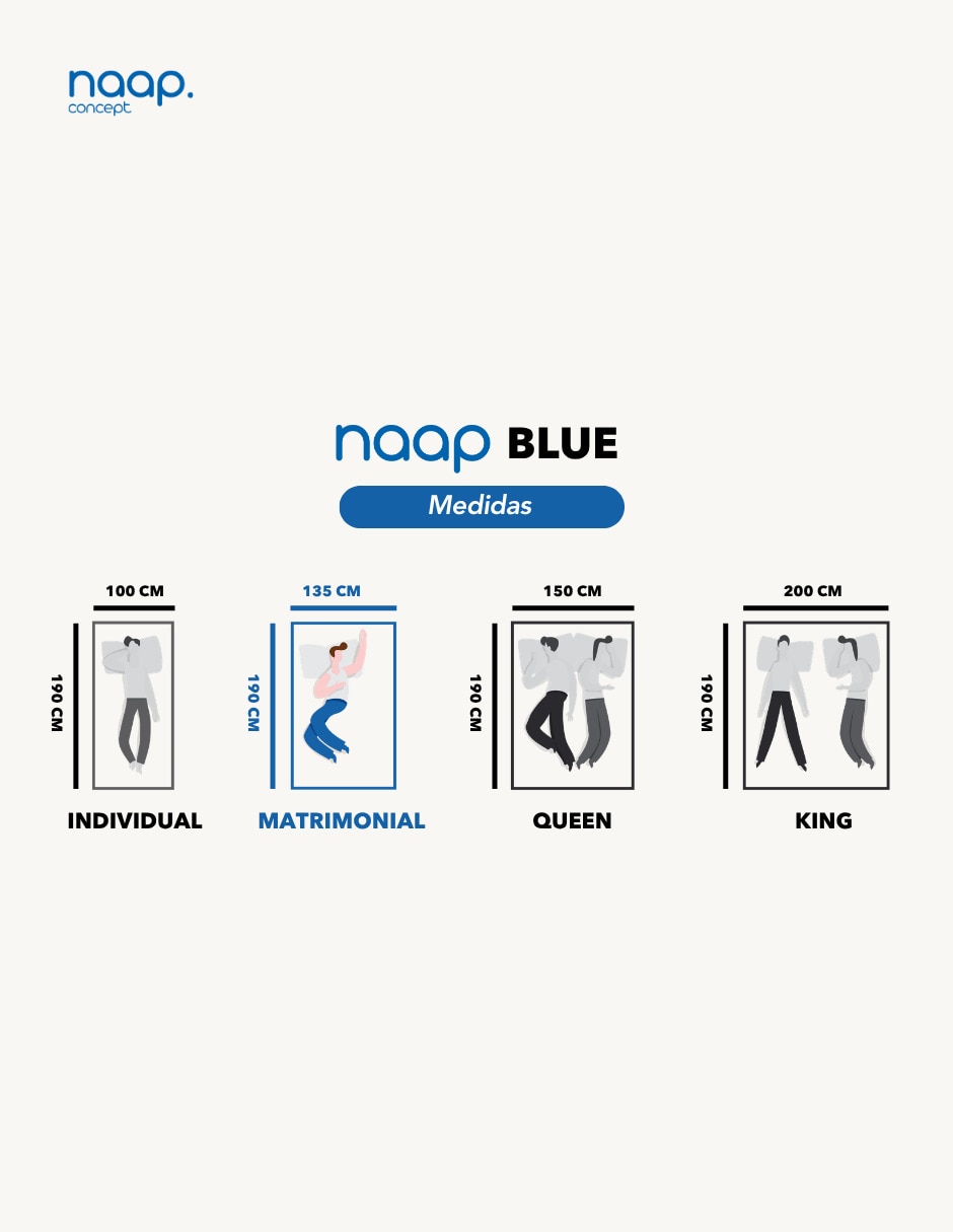 Colchón naap concept individual