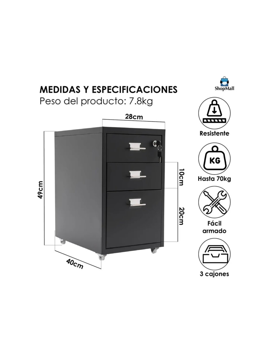 Archivero de acero inoxidable 3