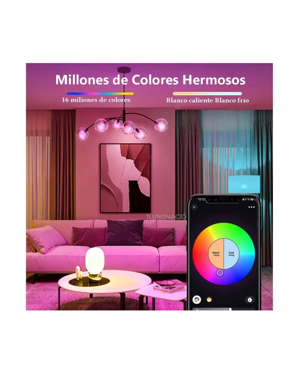 Foco smart 150 w de consumo 2 w de iluminación 1200 lm lúmenes 2