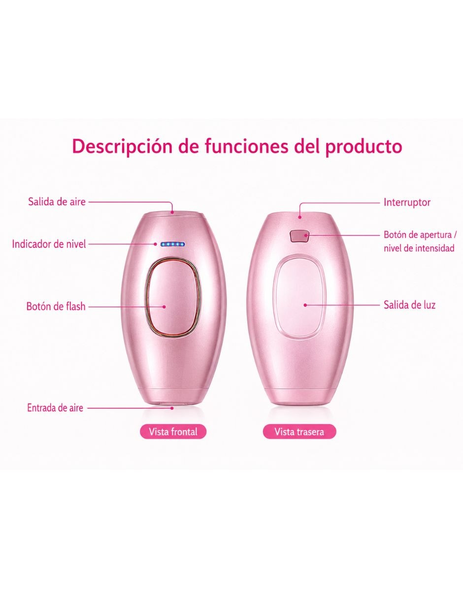 Depiladora ipl para rostro y cuerpo 4