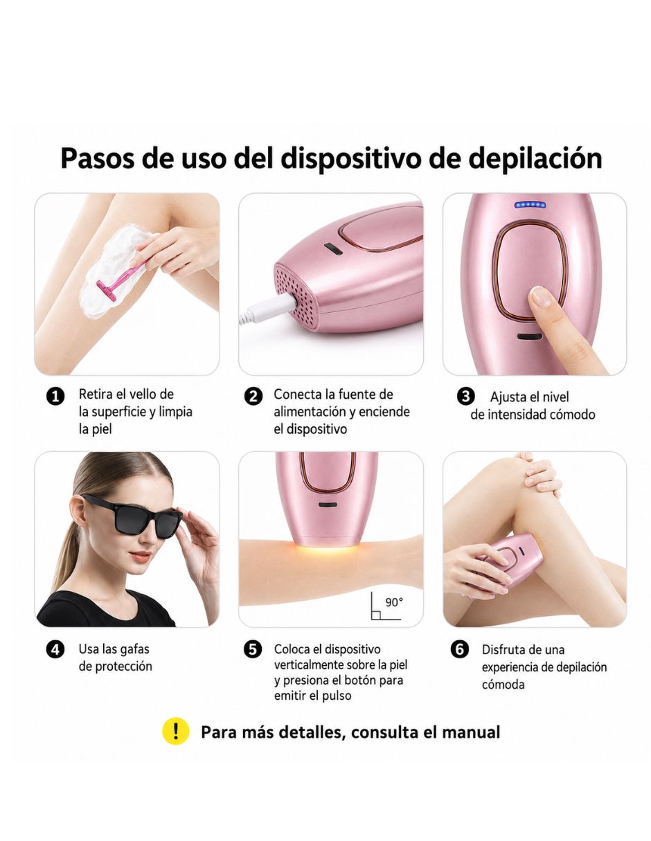 Depiladora ipl para rostro y cuerpo 3