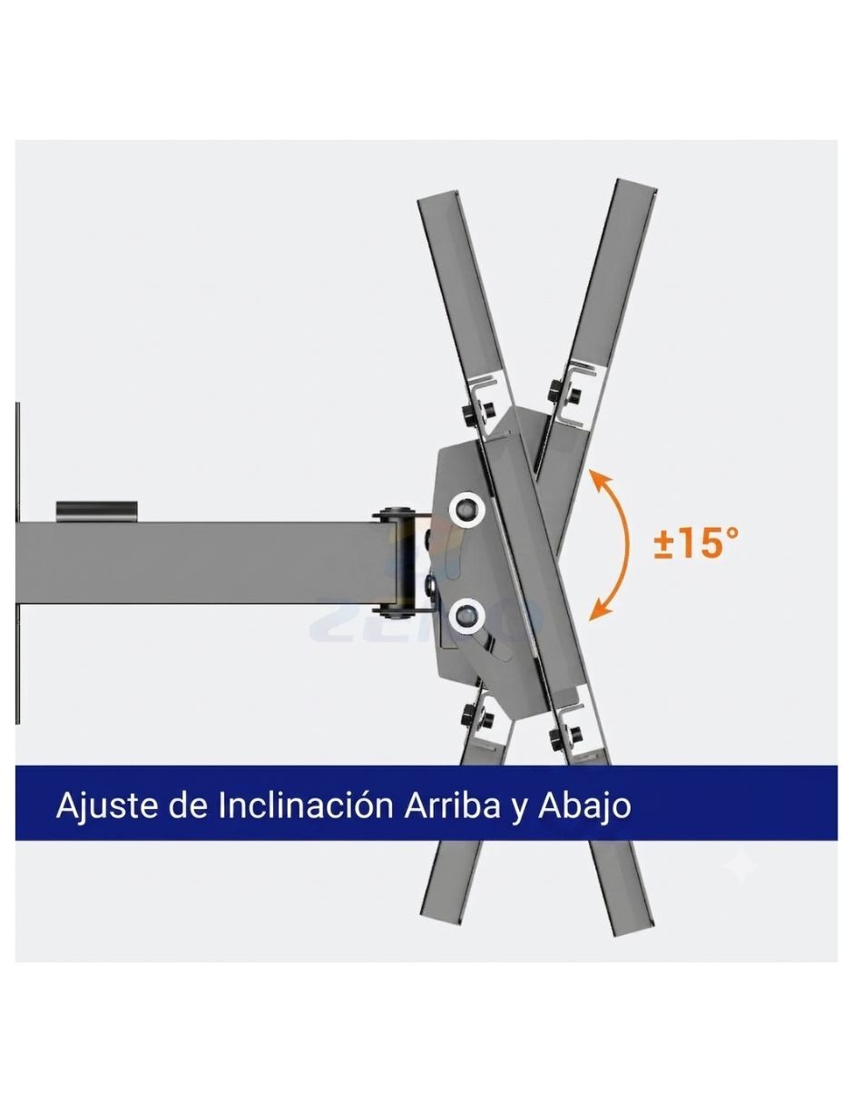 Soporte de pared north bayou para pantalla articulado 42 - 80 pulgadas 3