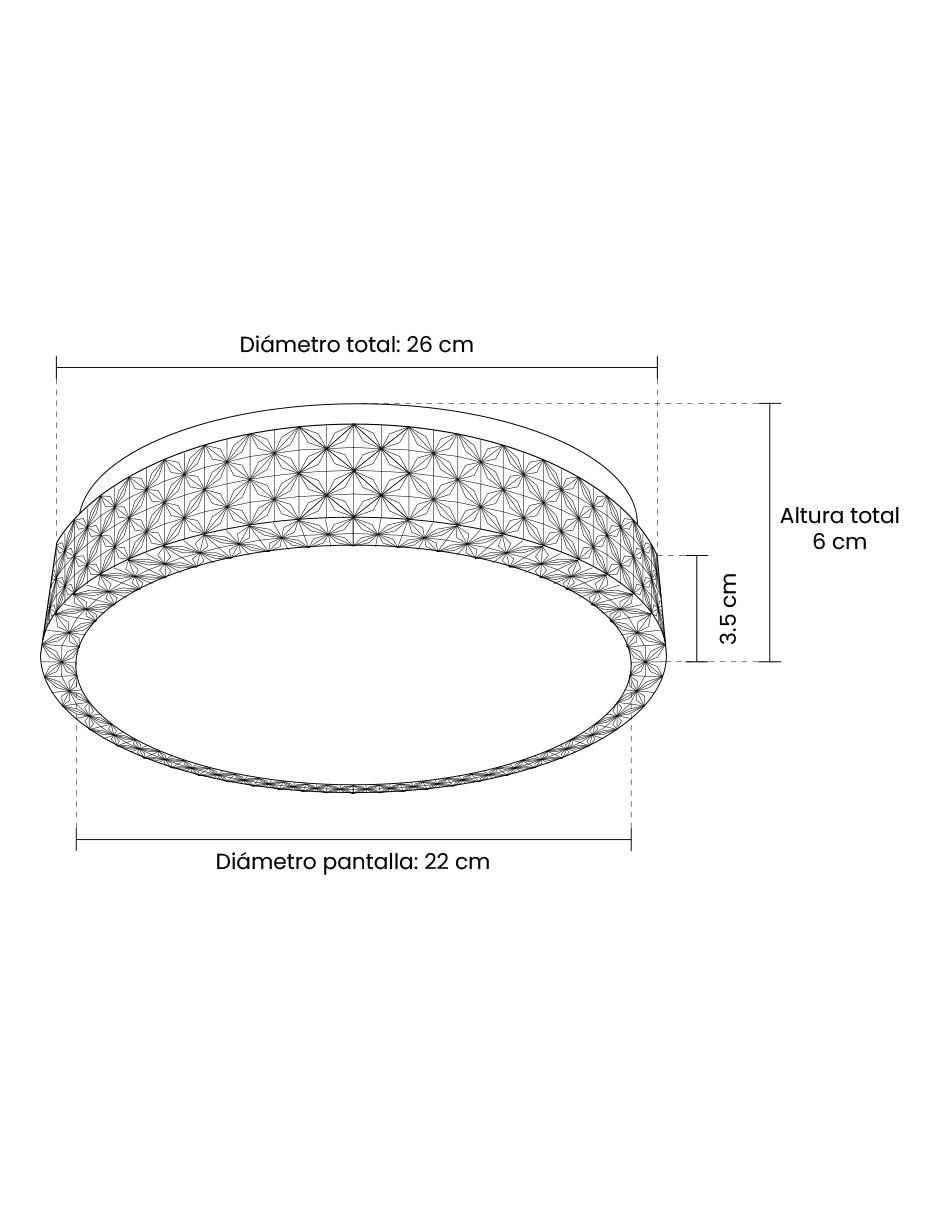 Plafón LED Silvanya 8