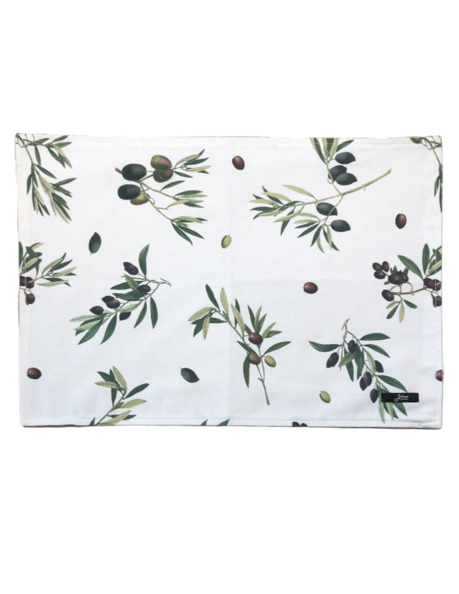 Mantel individual rectangular de algodón johann & home