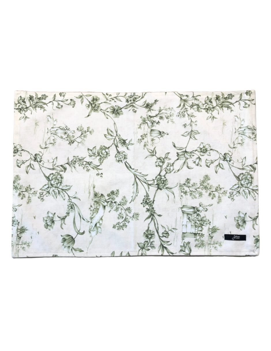 Mantel individual rectangular de algodón johann & home