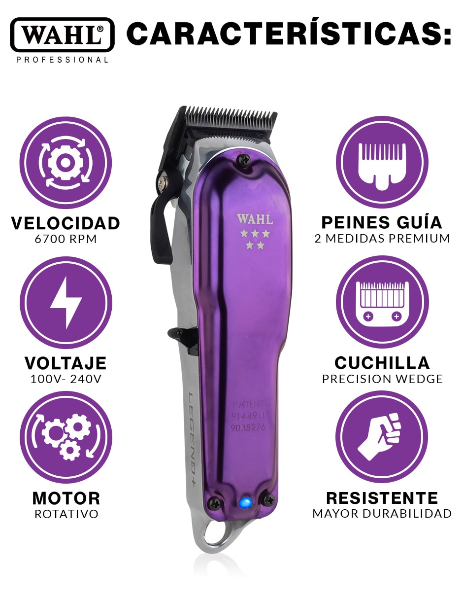 Recortadora de cabello wahl legend+ cordless 3027402