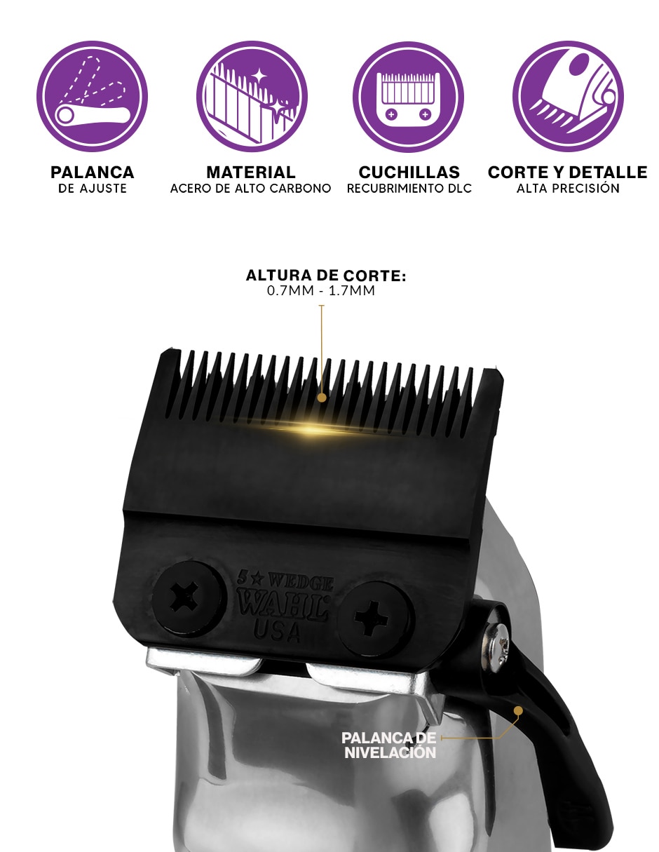 Recortadora de cabello wahl legend+ cordless 3027402