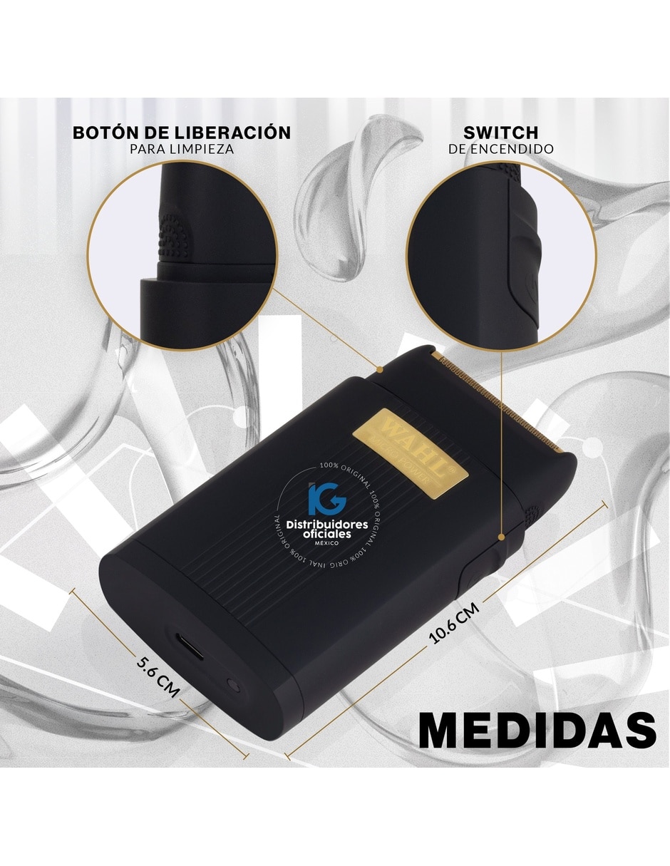 Recortadora de barba y bigote wahl micro power shaver 3617 8