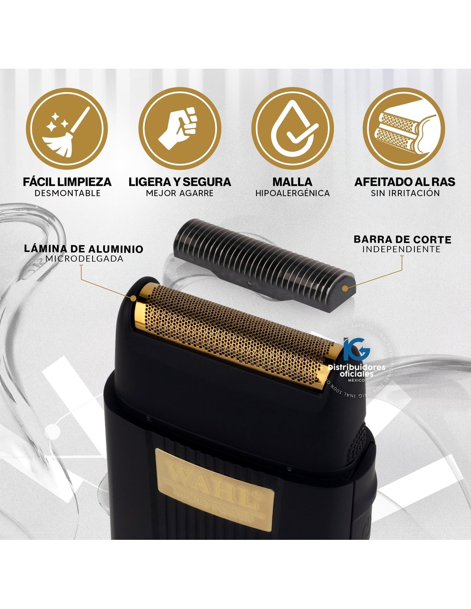 Recortadora de barba y bigote wahl micro power shaver 3617 5