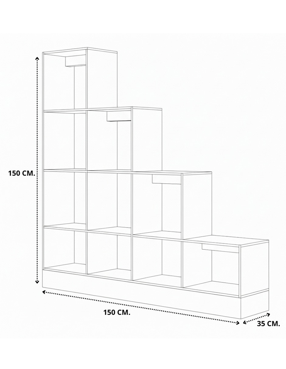 Librero muebles hogare de melamina