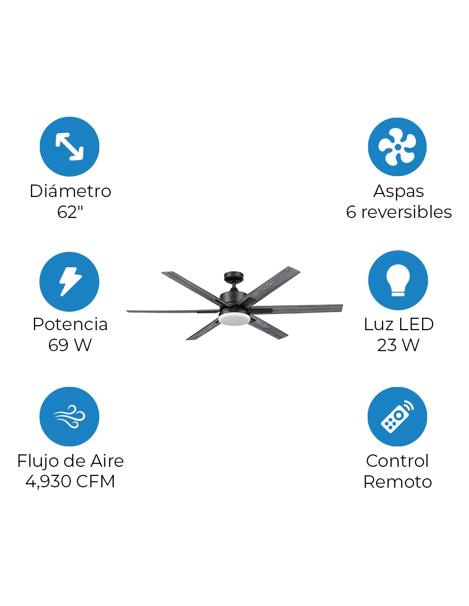 Ventilador de techo 3 velocidades 3