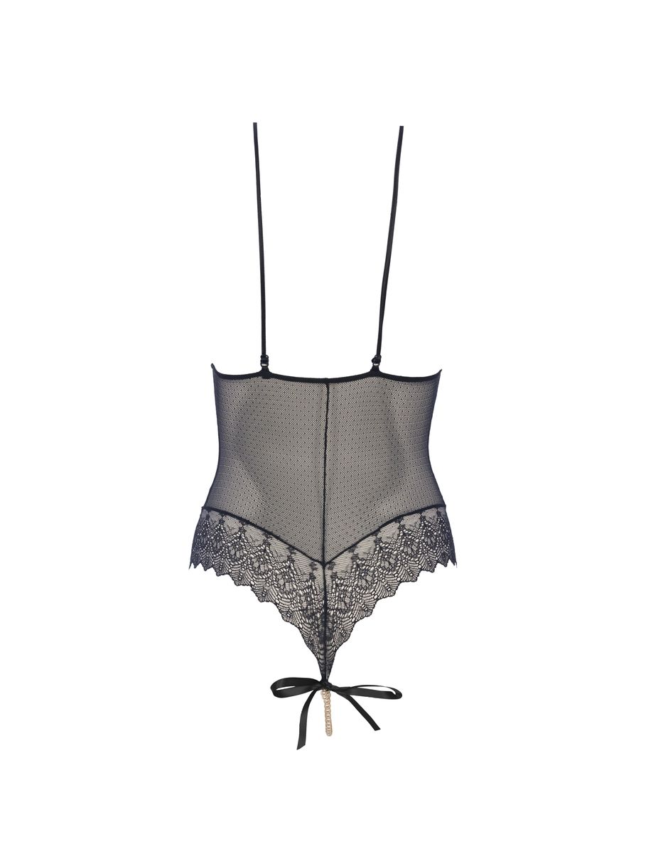 Body cuello con escote escote v para mujer 5