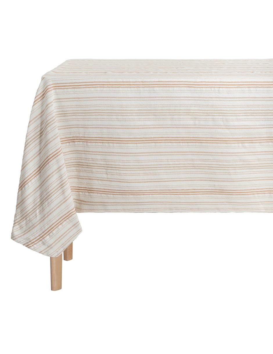 Mantel rectangular de algodón Cantia