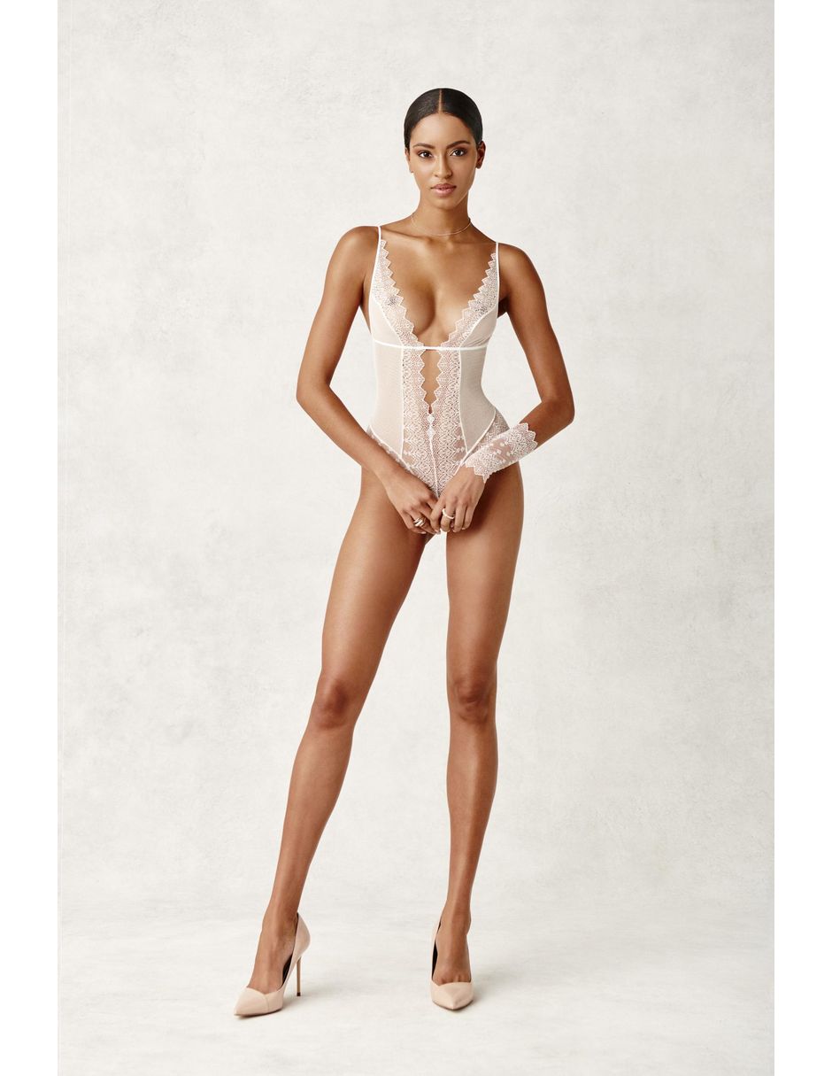 Body bracli cuello con escote escote v para mujer